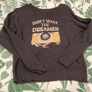 MATE the Label Black Sweater with Gold Print